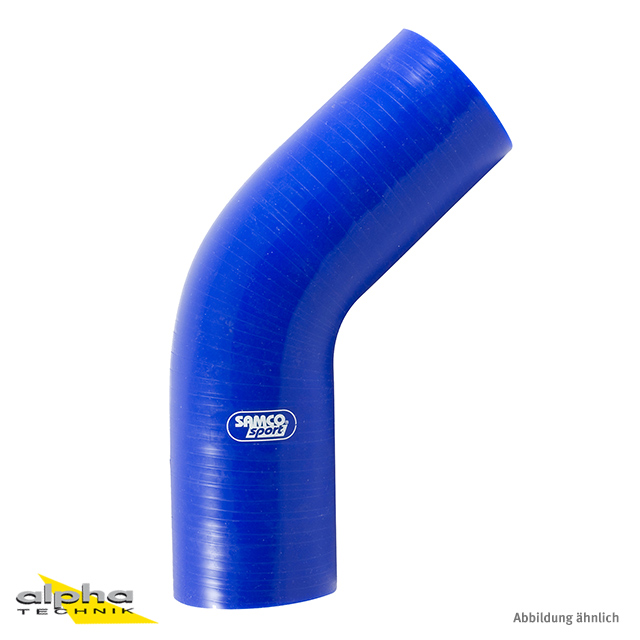 Siliconschlauch 45 Gard Standard Bogen blau