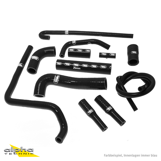 Siliconschlauch Kit schwarz MVAgusta F4 1000,01-09