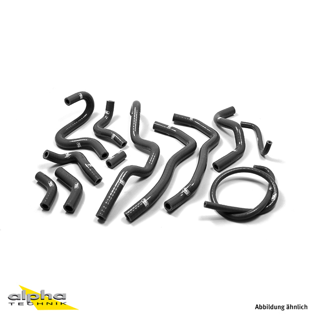 Siliconschlauch Kit schwarz für Harley Davidson