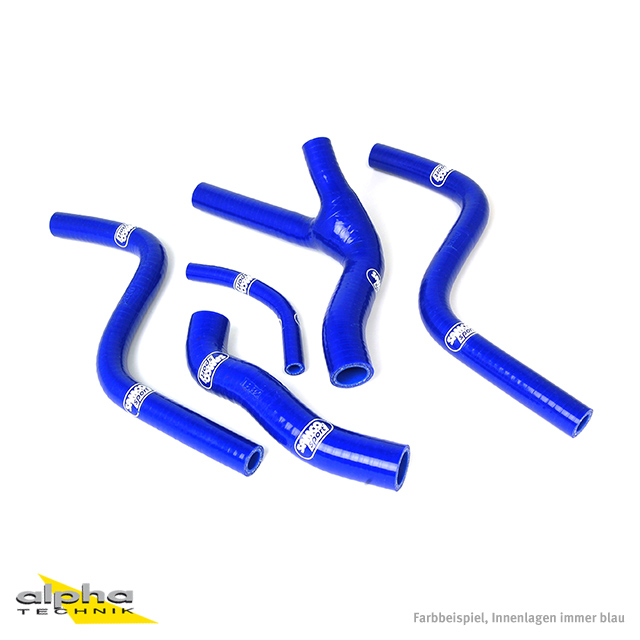 Siliconschlauch Kit blau f. Honda CR250R, 1985-´87