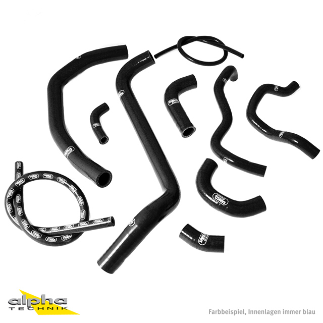Siliconschlauch Kit schwarz Honda CBR600RR, 03-04