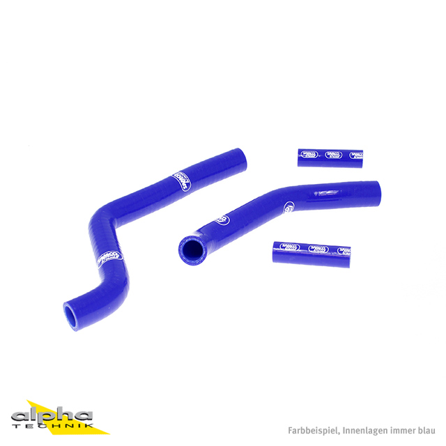 Siliconschlauch Kit blau für Kawasaki KX125