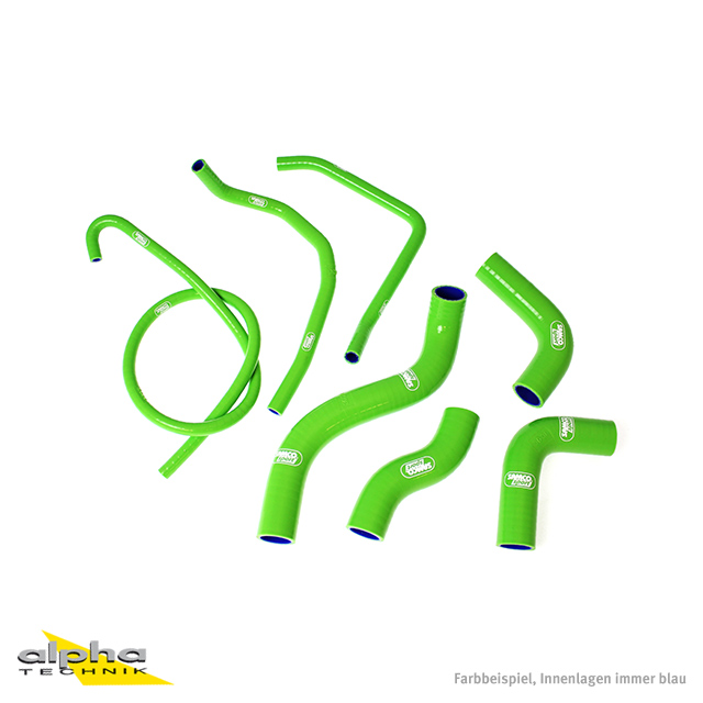 Siliconschlauch Kit grün f Kawasaki  Z1000, ZRT00A