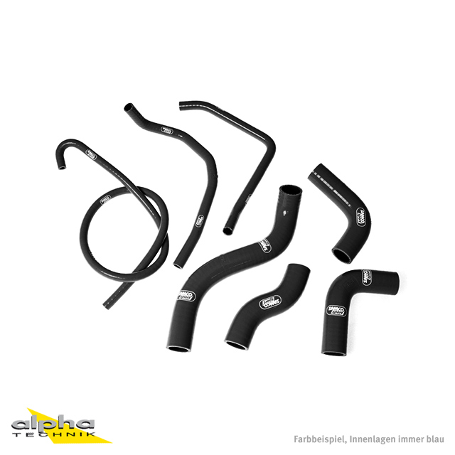Siliconschlauch Kit schwarz Kawasaki  Z1000, 03-06