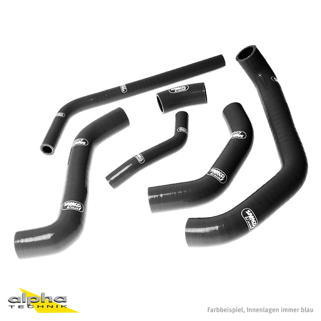 Siliconschlauch Kit schwarz Kawasaki ZX10R, ZXT00J