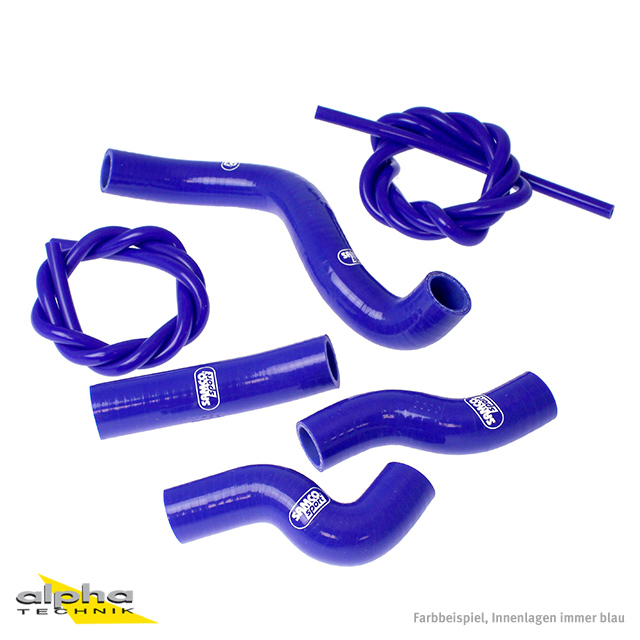 Siliconschlauch Kit blau Kawasaki Z750(R), 2007-12