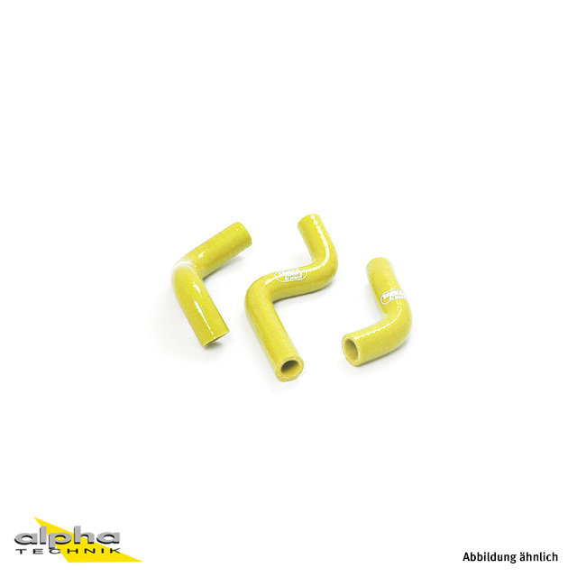 Siliconschlauch Kit gelb Kawasaki KX85/100/112