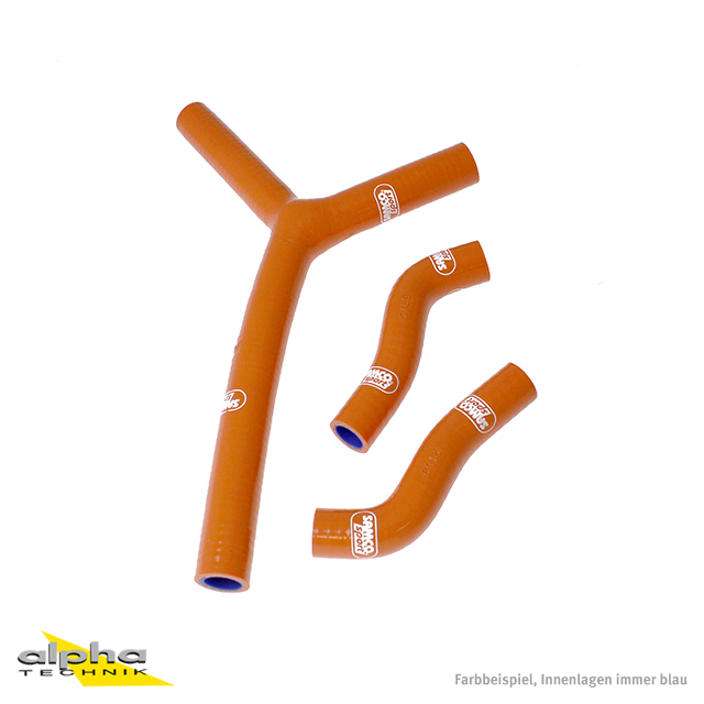 Siliconschlauch Kit orange KTM 250 SX-F, 05-06