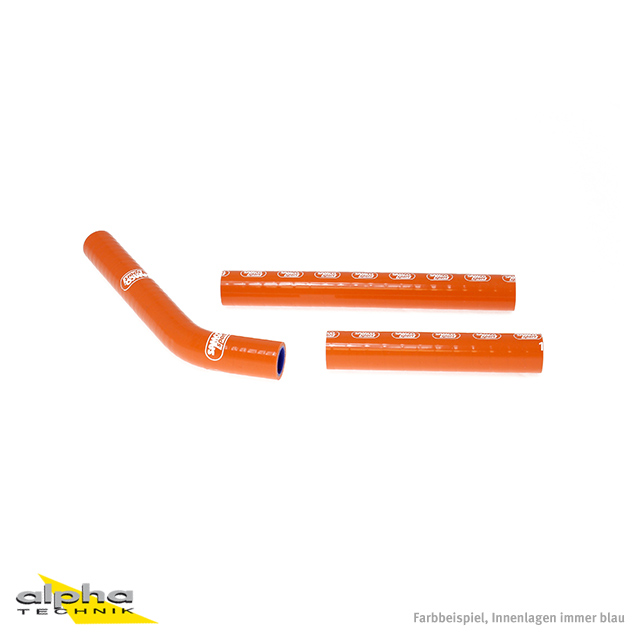 Siliconschlauch Kit orange KTM 125 SX, 144 SX
