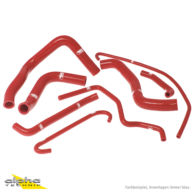 Siliconschlauch Kit rot Suzuki GSXR600/750, 06-10
