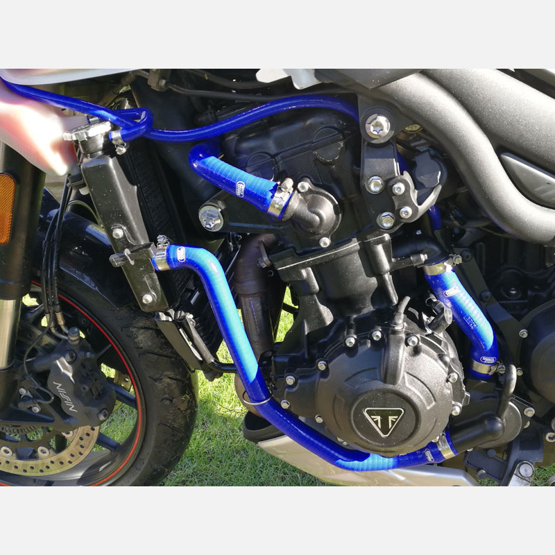 Siliconschlauch Kit blau Triumph Tiger 1050 Sport