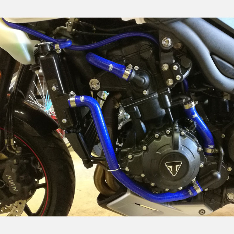 Siliconschlauch Kit blau Triumph Tiger 1050 Sport