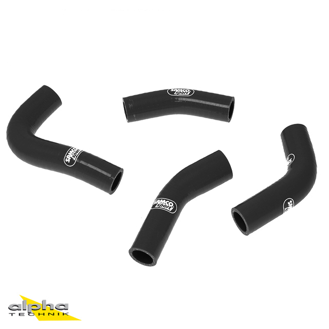 Siliconschlauch Kit schwarz Yamaha RD350LC,1983-95