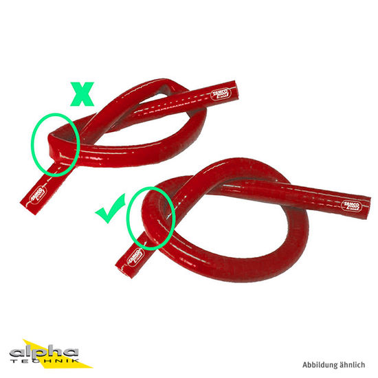 Siliconschlauch Xtraflex rot 13,0 mm, Länge 1m