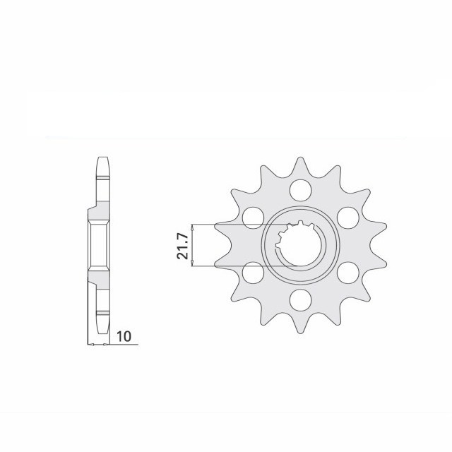 Ritzel, 15 Zähne, Teilung 630