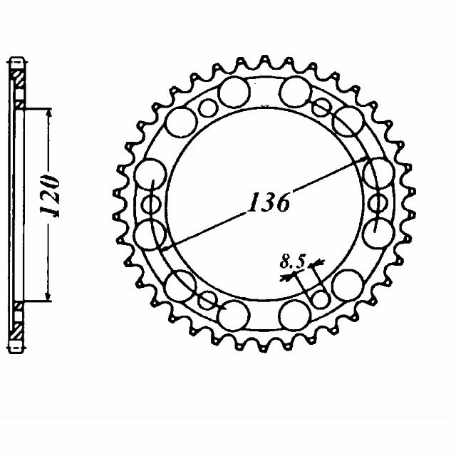 Kettensatz Teilung 428 H