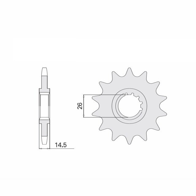 Kettensatz Teilung 525 MVXZ-2, Kette in gelb