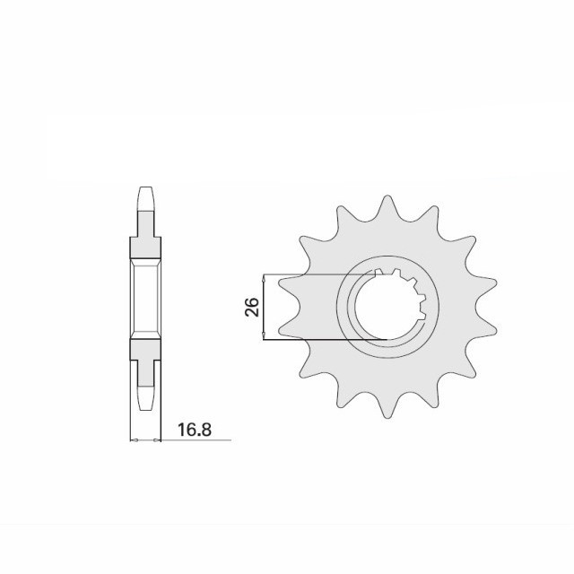 Kettensatz Teilung 530 MVXZ-2, Kette in rot