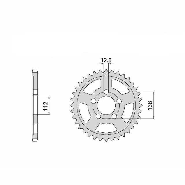 Kettensatz Teilung 525 MVXZ-2, Kette in rot