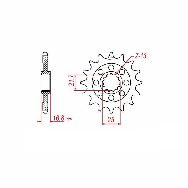 Kettensatz Teilung 520 MVXZ-2, Farbe standard