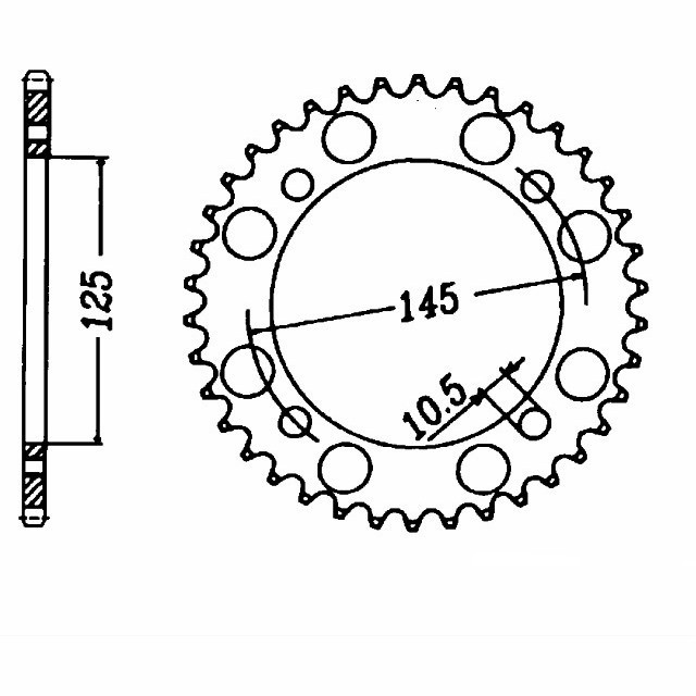 Kettensatz Teilung 520 MVXZ-2, Farbe standard