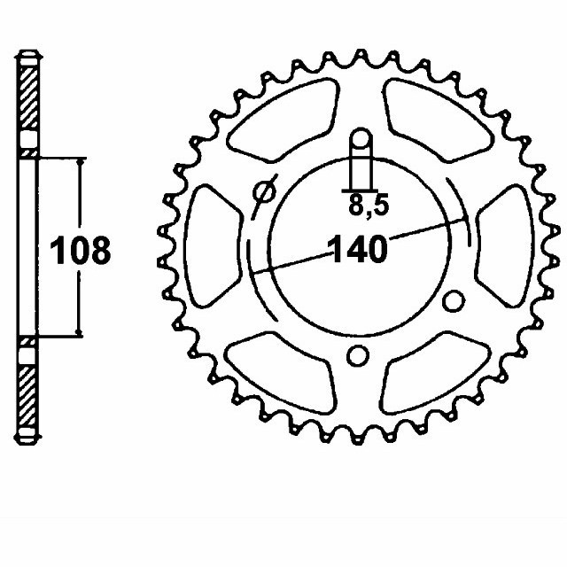 Kettensatz Teilung 428 HO