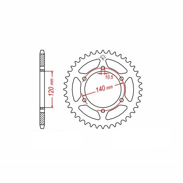 Kettensatz Teilung 525 MVXZ-2, Kette in blau
