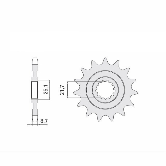 Kettensatz Teilung 525 ZVX-3