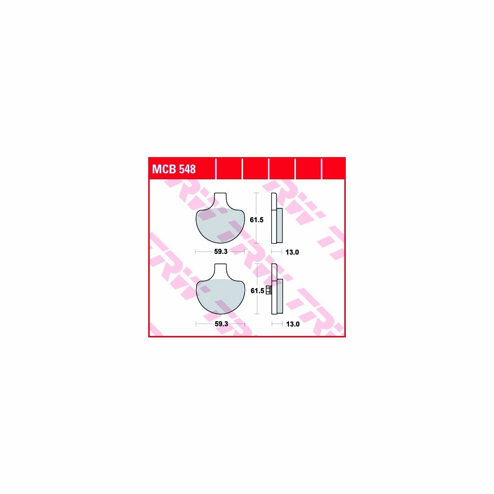 TRW LUCAS Bremsbelagsatz Allround MCB548