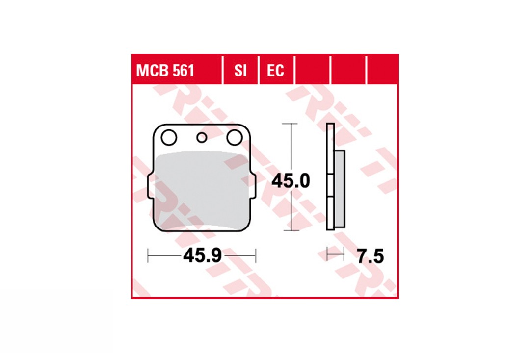 TRW LUCAS Bremsbelagsatz MCB561EC