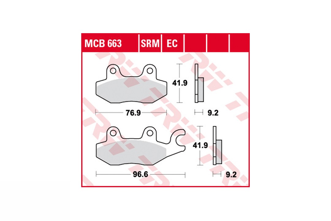 TRW LUCAS Bremsbelagsatz MCB663EC
