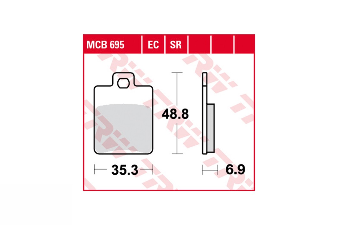 TRW LUCAS Bremsbelagsatz MCB695EC