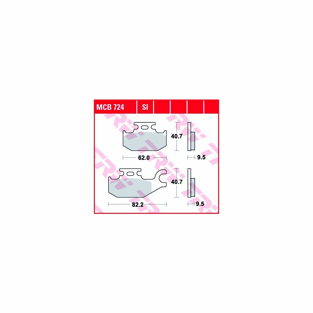 TRW LUCAS Bremsbelagsatz Allround MCB724