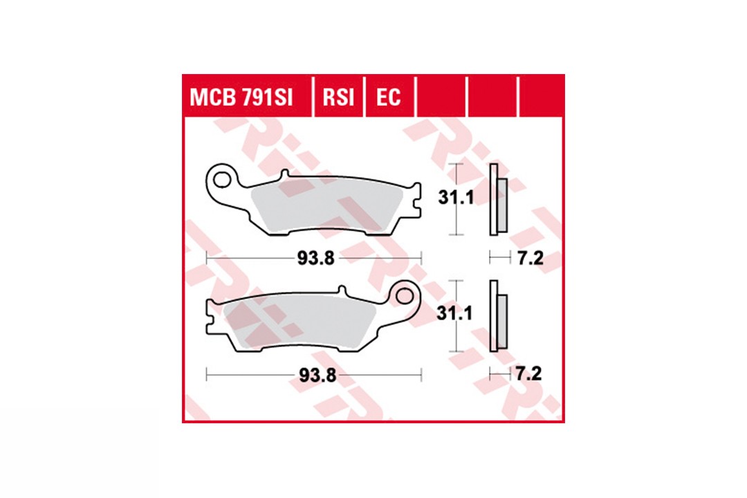 TRW LUCAS Bremsbelagsatz MCB791EC