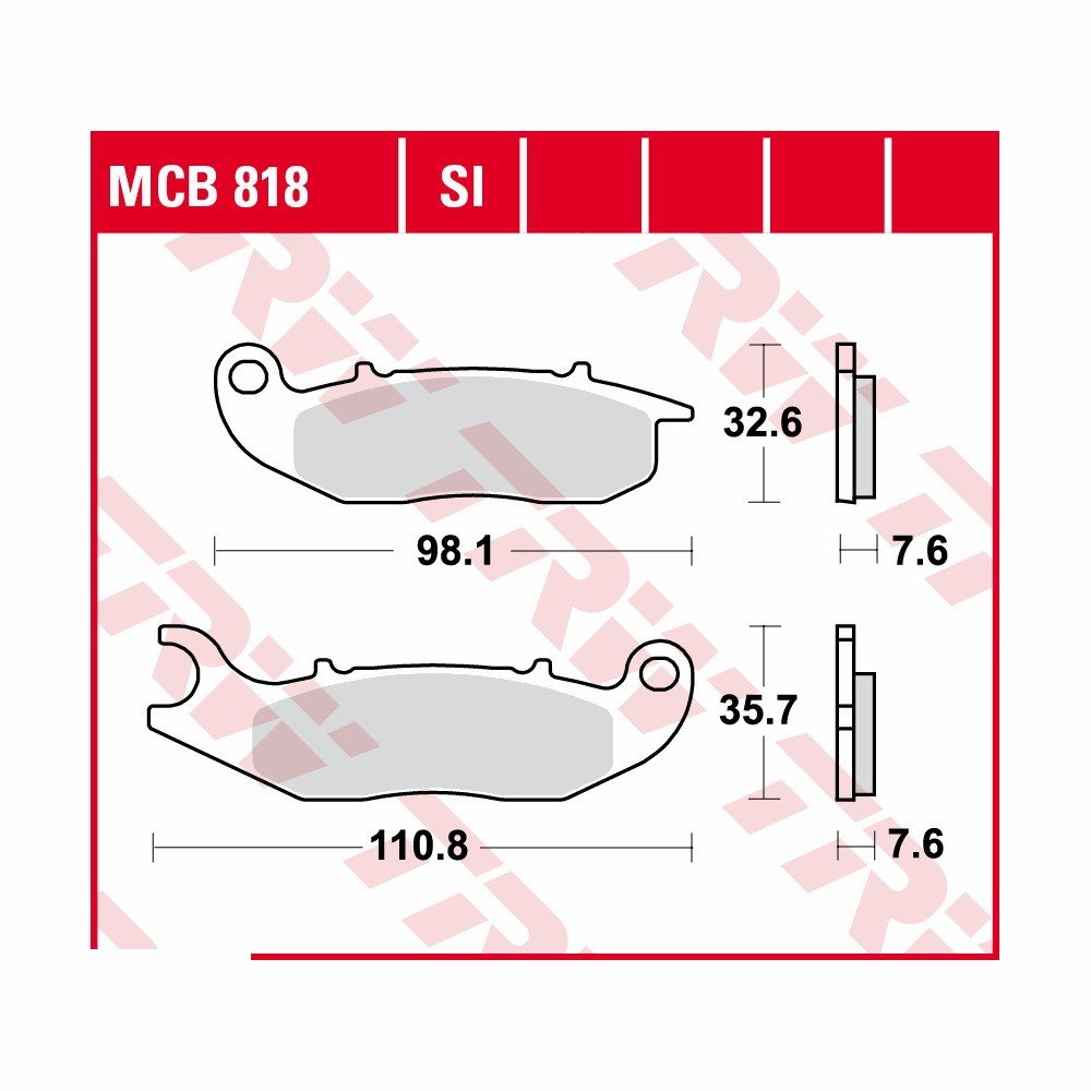 TRW LUCAS Bremsbelagsatz Allround MCB818