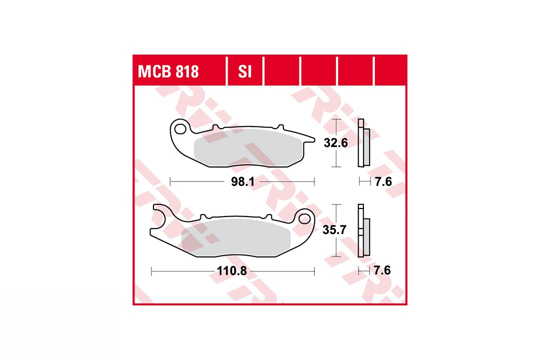TRW LUCAS Bremsbelagsatz Sinter Offroad MCB818SI