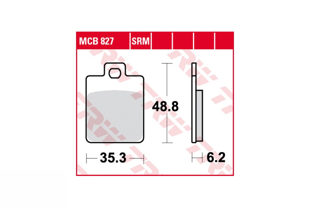 TRW LUCAS Bremsbelagsatz MCB827EC