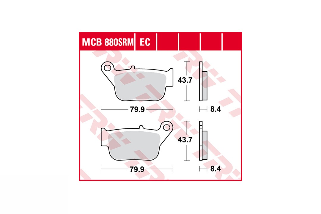 TRW LUCAS Bremsbelagsatz MCB880EC