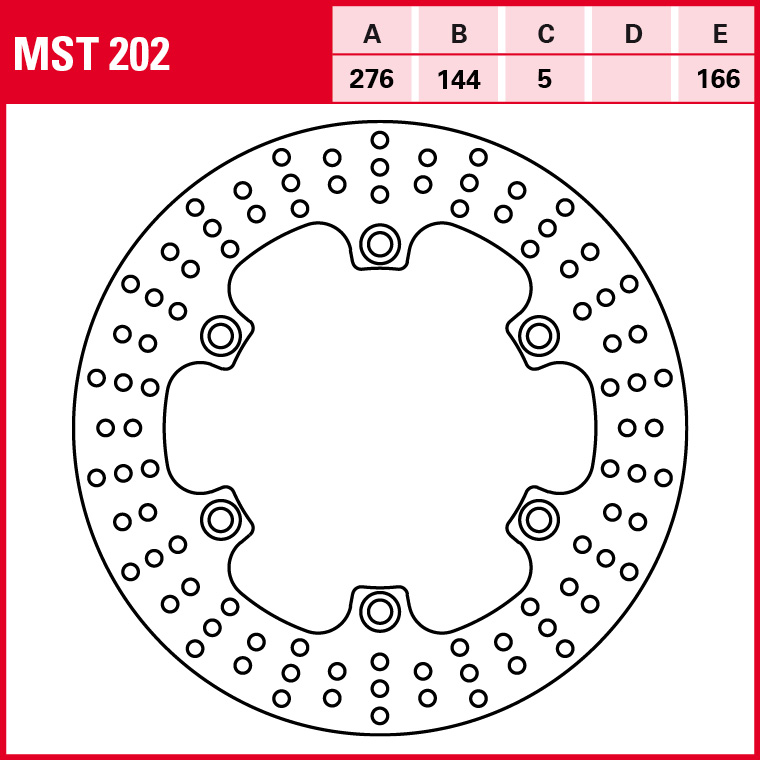TRW Bremsscheibe Allround starr MST202