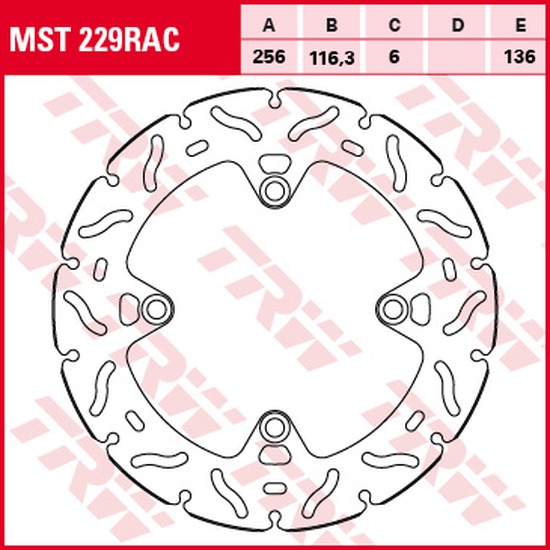 TRW Bremsscheibe Sportiv starr MST229RAC