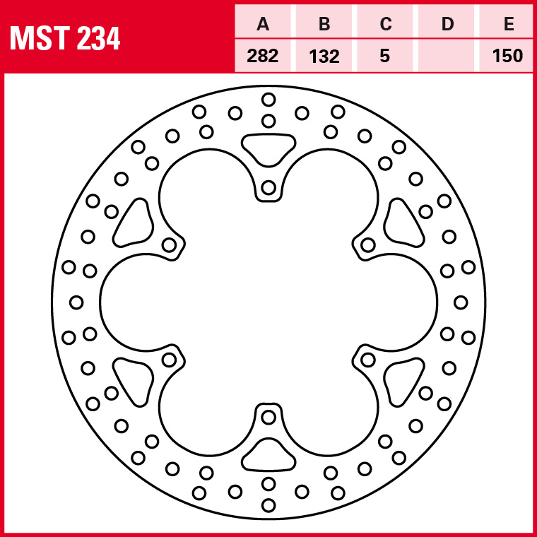 TRW Bremsscheibe Allround starr MST234