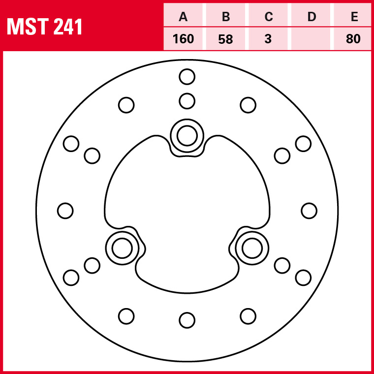 TRW Bremsscheibe Allround starr MST241