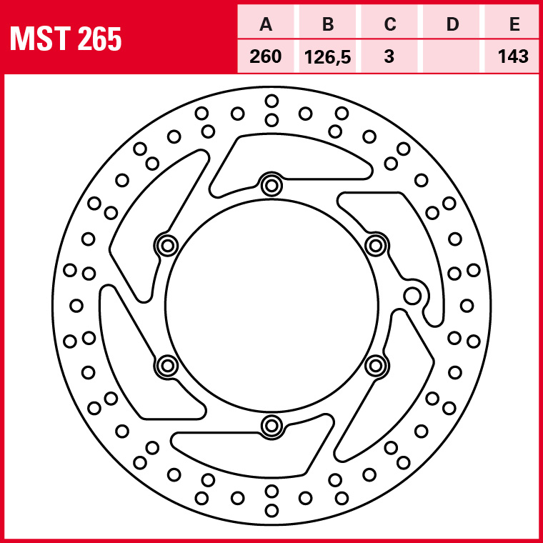 TRW Bremsscheibe Allround starr MST265