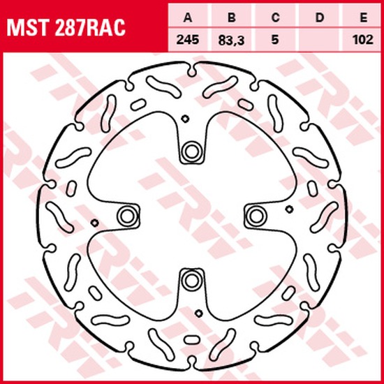 TRW Bremsscheibe Sportiv starr MST287RAC