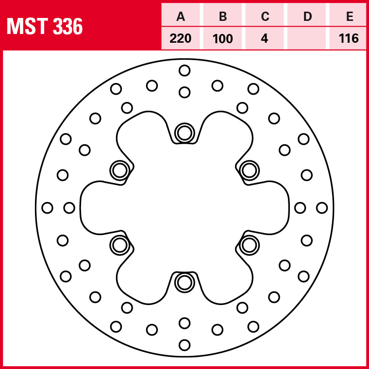 TRW Bremsscheibe Allround starr MST336