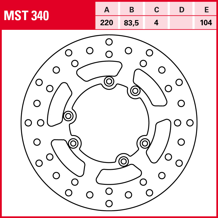 TRW Bremsscheibe Allround starr MST340