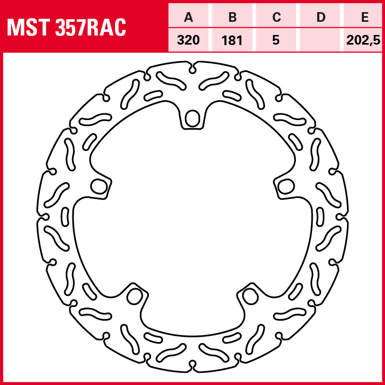 TRW Bremsscheibe Sportiv starr MST357RAC