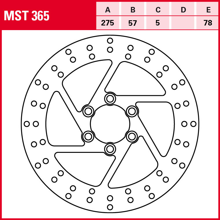 TRW Bremsscheibe Allround starr MST365