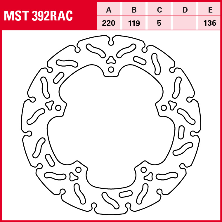 TRW Bremsscheibe Sportiv starr MST392RAC