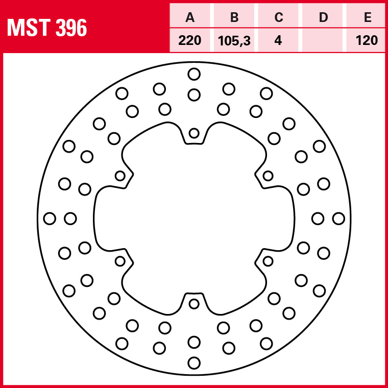 TRW Bremsscheibe Allround starr MST396